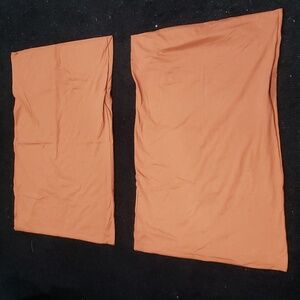 Brown Pillow Cases x2 NWOT